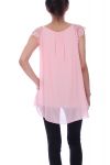 TOP CORTO IN PIZZO 9112 ROSA