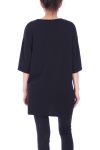 T-SHIRT PAILLETE 9117 BLACK