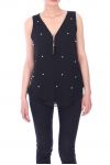 TOP ZIPS PEARLS 9116 BLACK