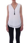 TOP CREMALLERAS PERLAS 9116 BLANCO