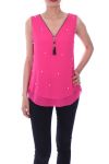 TOP RITSEN PARELS 9116 FUSHIA