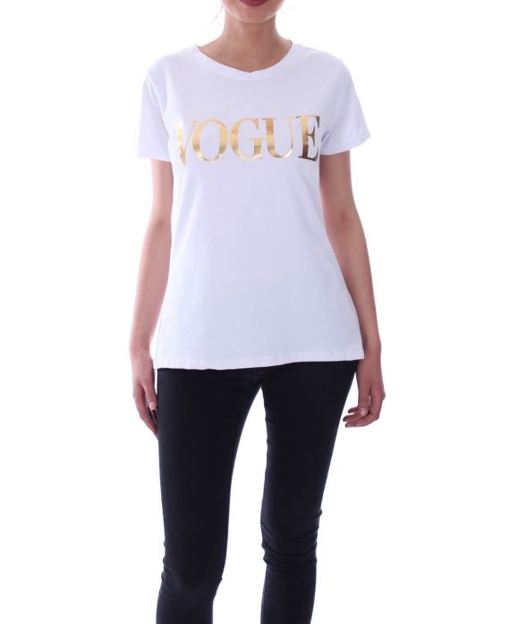 T-SHIRT, VOGUE 9114 BIANCO