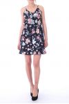 ROBE IMPRIMEE FLORAL 9096 NOIR