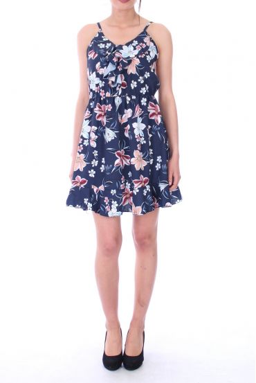 ROBE IMPRIMEE FLORAL 9096 MARINE