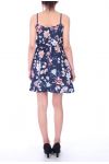 DRESS PRINTED FLORAL 9096 MARINE