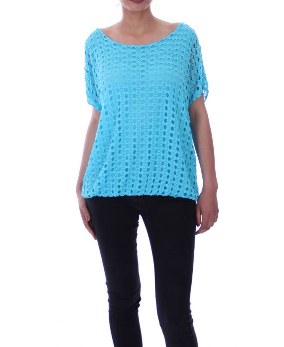 TOP AJOURE 9071 AZUL