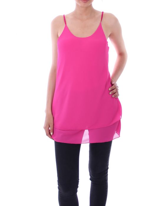 TOP HAS SHOULDER STRAPS 9107 FUSHIA