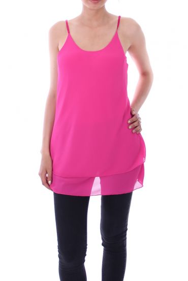 TOP HAS SHOULDER STRAPS 9107 FUSHIA