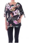 TUNIQUE IMPRIME FLORAL 9124 NOIR