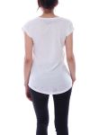 T-SHIRT FARFALLA 9121 BIANCO