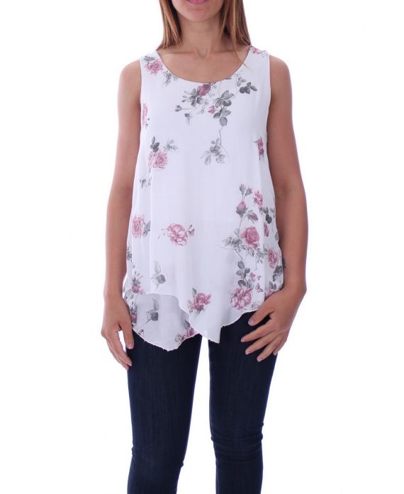 TOP TENDE FIORI 9136 BIANCO