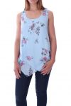 TOP DRAPES FLOWERS 9136 BLUE