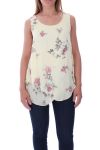 TOP-DRAPIERT, BLUMEN, 9136 GELB