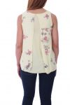 TOP-DRAPIERT, BLUMEN, 9136 GELB