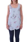 TOP-DRAPIERT, BLUMEN, 9136 GRAU