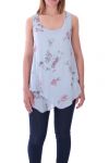 TOP-DRAPIERT, BLUMEN, 9136 GRAU