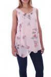 TOP-DRAPIERT, BLUMEN, 9136 ROSA