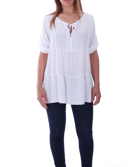 TUNIC WIDE BOHEME 9137 WHITE