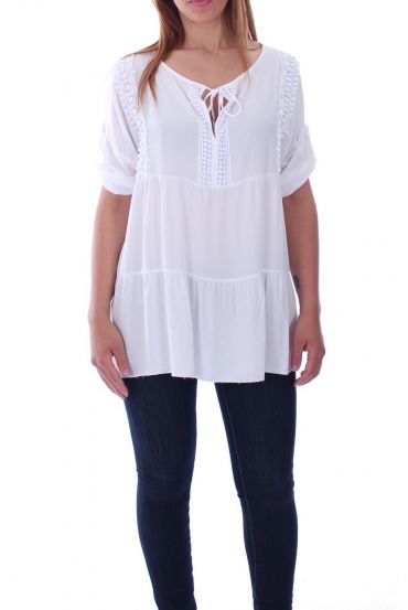 TUNIC WIDE BOHEME 9137 WHITE