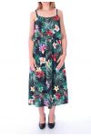 ROBE IMPRIME TROPICAL 9131 NOIR