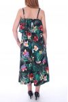 KLEID DRUCKT TROPICAL 9131 SCHWARZ