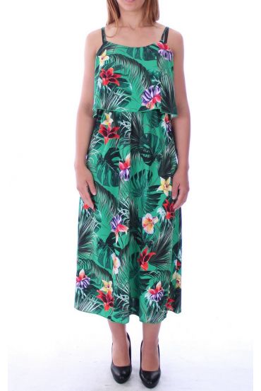 ROBE IMPRIME TROPICAL 9131 VERT