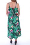 KLEID DRUCKT TROPICAL 9131 GRÜN