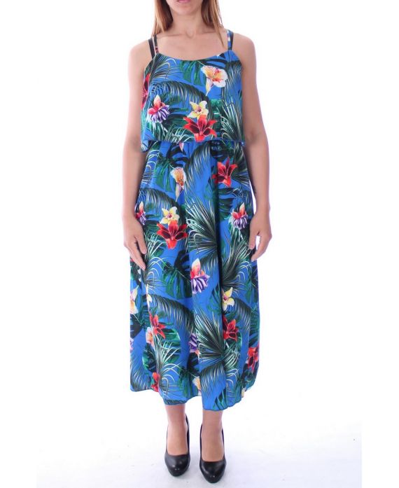 KLEID DRUCKT TROPICAL 9131 ROYAL