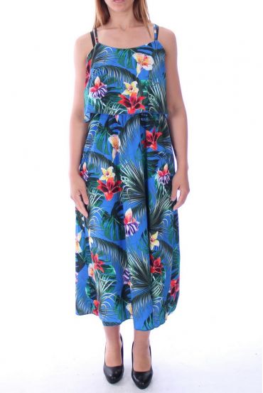 KLEID DRUCKT TROPICAL 9131 ROYAL