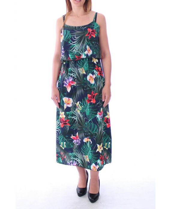 KLEID DRUCKT TROPICAL 9131 MARINE