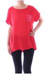 TOP ZAK PAILLETEE 9135 ROOD