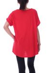 TOP POCHE PAILLETEE 9135 ROUGE