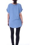 TOP POCHE PAILLETEE 9135 BLEU