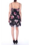 DRESS PRINTED FLOWERS 9138 BLACK