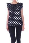 TOP A POIS 9128 NOIR