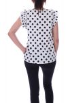 TOP HAS POLKA DOTS 9128 WHITE