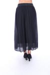 LONG SKIRT SILK 9142 BLACK