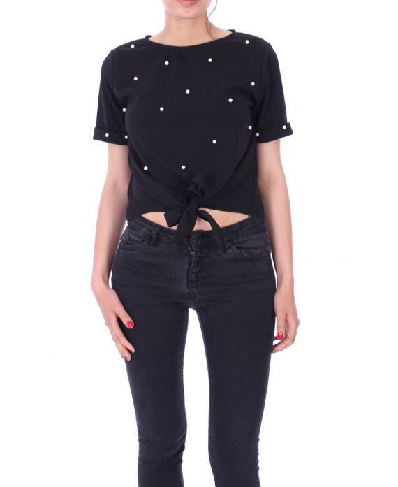 TOP PERLES A NOUER 9140 NOIR