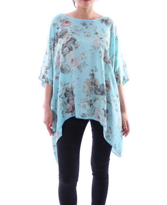 TUNIC ASYMMETRIC COVER 9168 BLUE