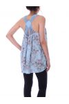 TOP OPEN BACK 9166 BLUE