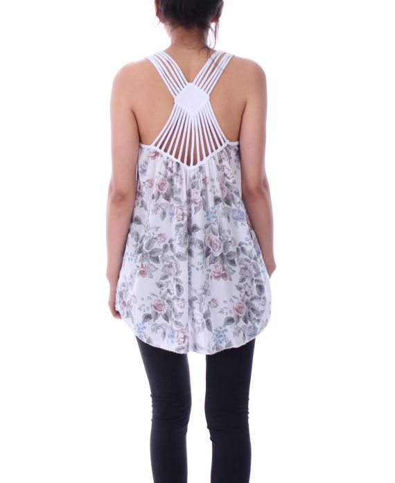 TOP OPEN BACK 9166 WHITE