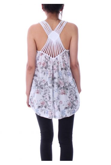 TOP OPEN BACK 9166 WHITE