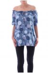 TUNIC PRINTED 9165 BLUE