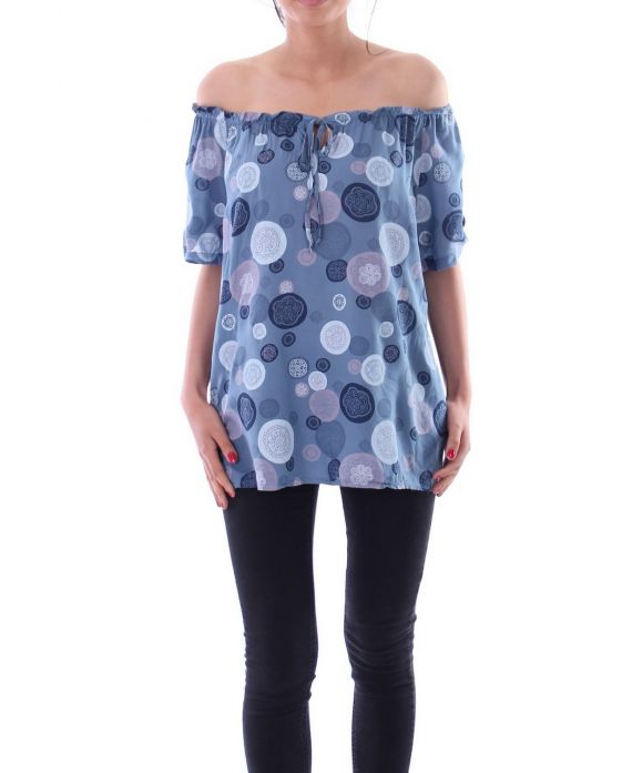 TUNIC PRINTED 9165 BLUE