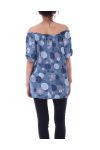 TUNIC PRINTED 9165 BLUE