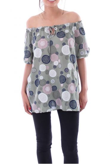 TUNIC PRINTED 9165 KHAKI