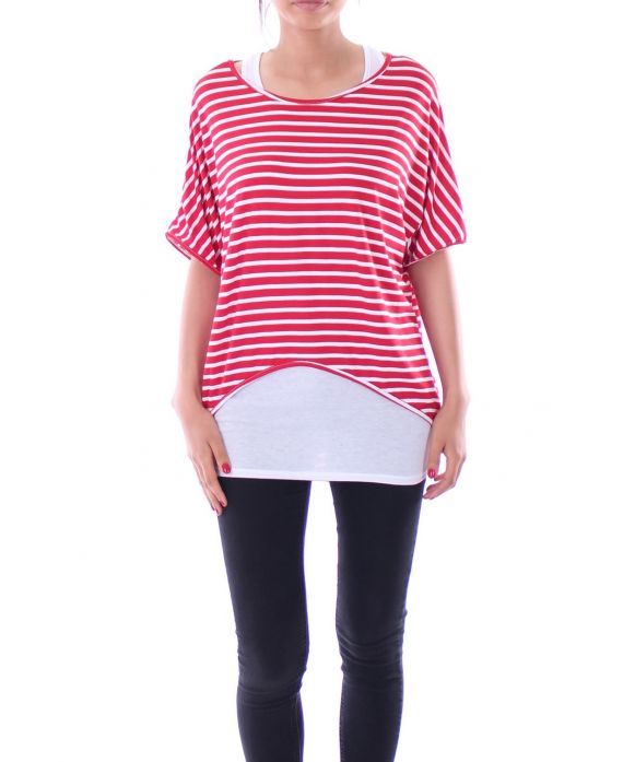 T-SHIRT 2 PICES 9164 ROOD