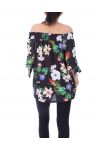 TOP DE FLORES 9161 NEGRO