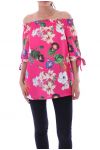 TOP DE FLORES 9161 FUSHIA