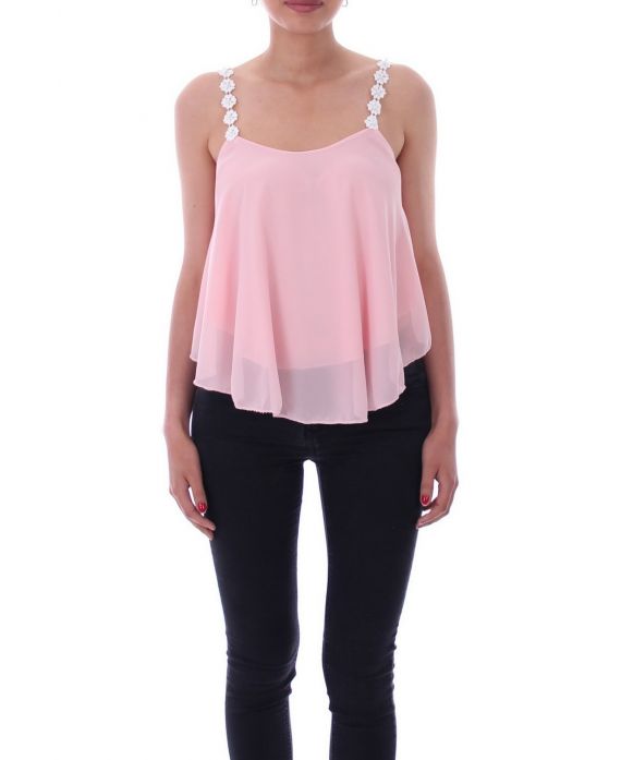 TOP SIN TIRANTES DE LUJO 9148 ROSA